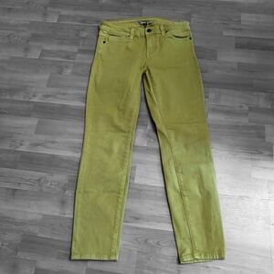 Vince Bergdorf Goodman Vintage Green Jeans Size 27